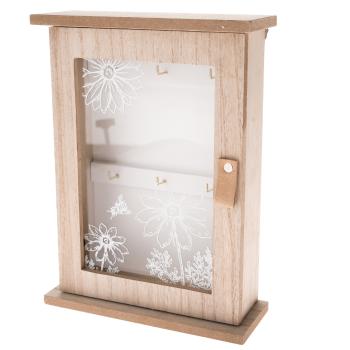 Cutie de chei Meadow flowers, din lemn, 20 x 27 x 7 cm