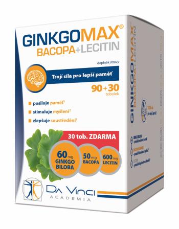 Da Vinci Academia GinkgoMAX + Bacopa + Lecitin 90+30 tobolek