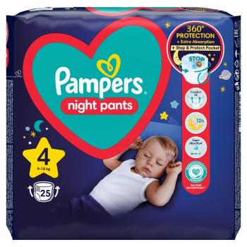 Pampers Night Nappy Pants Bugyipelenka 9-15kg Maxi 4 (25db)
