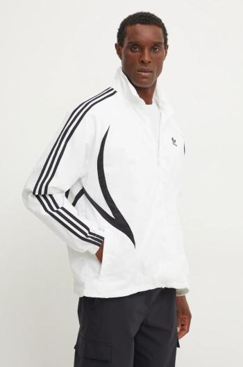 Bunda adidas Originals pánská, bílá barva, přechodná, IY2090