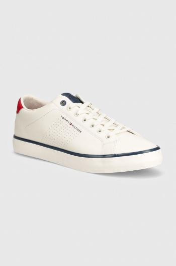 Sneakers boty Tommy Hilfiger TH HI VULC LOW CORE SEASONAL bílá barva, FM0FM05110