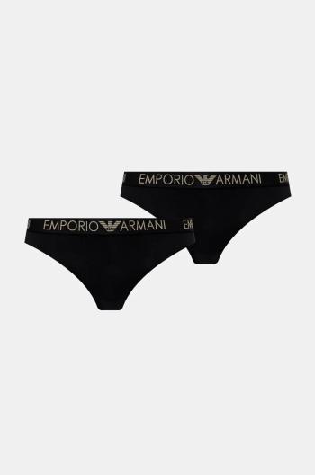 Tanga Emporio Armani Underwear 2-pack černá barva, 163333 4F235