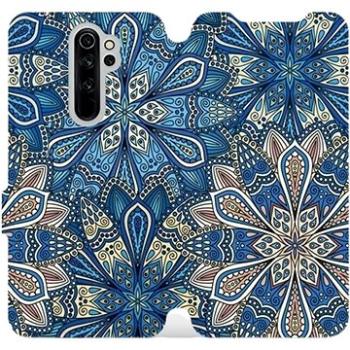 Flipové pouzdro na mobil Xiaomi Redmi Note 8 Pro - V108P Modré mandala květy (5903226984558)