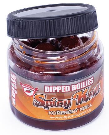 Sportcarp boilies v dipu dipped boilies 200 ml 18 mm-spicy krill