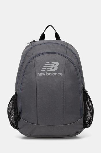 Batoh New Balance šedá barva, velký, hladký, LAB23181GT