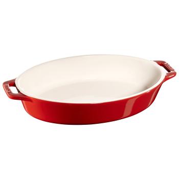 Zapékací mísa 23 cm, červená, keramika, Staub