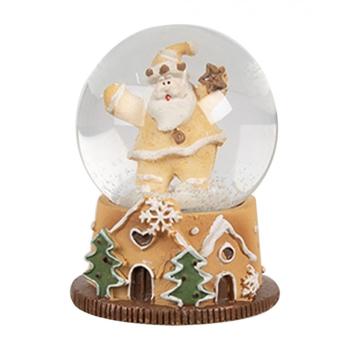 Vánoční sněžítko Santa Claus s hvězdou - Ø 5 * 6 cm 65764