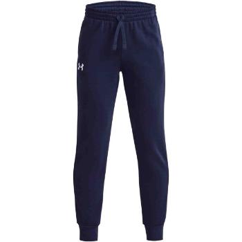 Under Armour RIVAL FLEECE JOGGERS Chlapecké tepláky, tmavě modrá, velikost