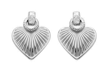 Hot Diamonds Romantické stříbrné náušnice s diamanty Essence DE820
