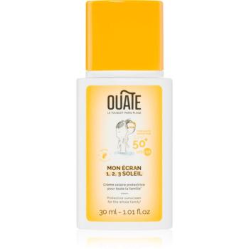 OUATE My 1,2,3 Sunscreen SPF 50+ for Face ochranný krém na opalování na obličej SPF 50+ 3y+ 30 ml