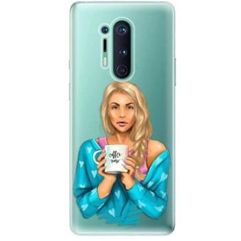 iSaprio Coffe Now - Blond pro OnePlus 8 Pro (cofnoblo-TPU3-OnePlus8p)