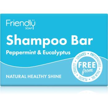 Friendly Soap Natural Shampoo Bar Peppermint & Eucalyptus přírodní mýdlo na vlasy 95 g