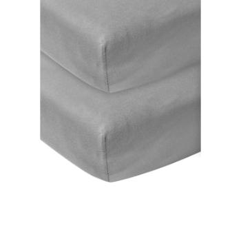 Meyco Prostěradlo Jersey 2-pack 60 x 120 cm šedé