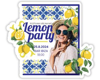 Personal Personalizované pozvánky 6 ks - Lemon party