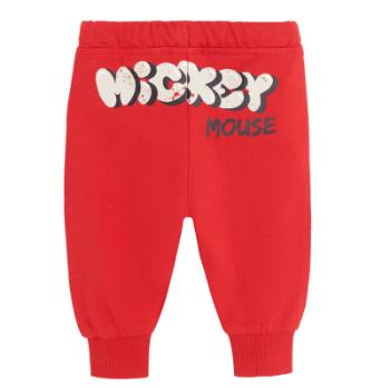 Sportovní kalhoty Mickey Mouse- červené - 80 RED