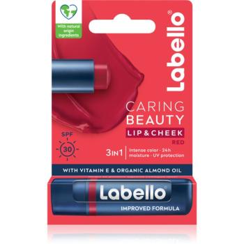 Labello Caring Beauty tónující balzám na rty odstín Red 4.8 g