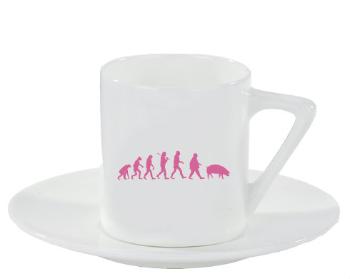 Espresso hrnek s podšálkem 100ml Evolution Pig