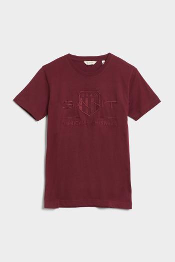 TRIČKO GANT TONAL SHIELD T-SHIRT DEEP GRAPE PURPLE