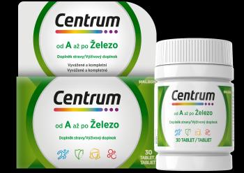 CENTRUM od A po Železo multivitamín bez lepku, 30 tabliet