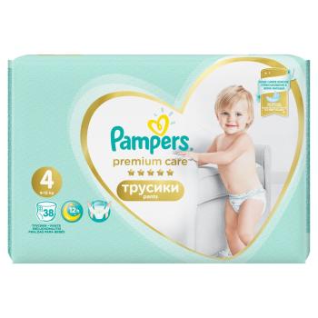 PAMPERS Premium Care Pants S4, 9-15 kg 38 ks