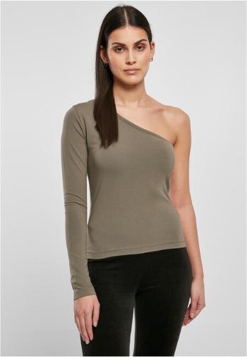 Urban Classics Ladies Asymmetric Longsleeve olive - L