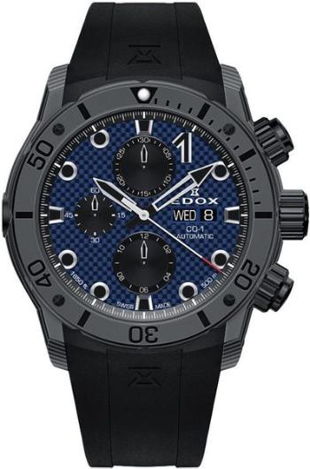 EDOX CO-1 Carbon Chronograph Automatic 01125-CLNGN-BUNN