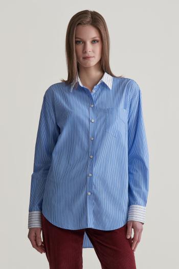 KOŠILE GANT REL PATCHWORK POPLIN SHIRT CLEAR SKY