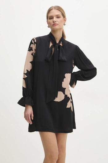 Šaty Answear.LAB čierna farba, mini, oversize