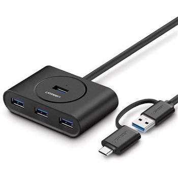 Ugreen 4 Ports USB 3.0 HUB + USB-C (40850)