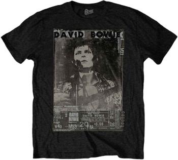 David Bowie Tričko Ziggy Unisex Black XL