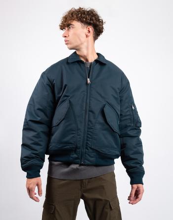 Carhartt WIP Olten Bomber Duck Blue / Turmeric L