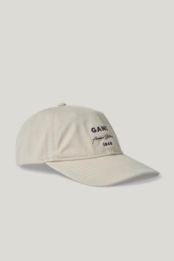 KŠILTOVKA GANT GRAPHIC SCRIPT COTTON TWILL CAP SOFT OAT