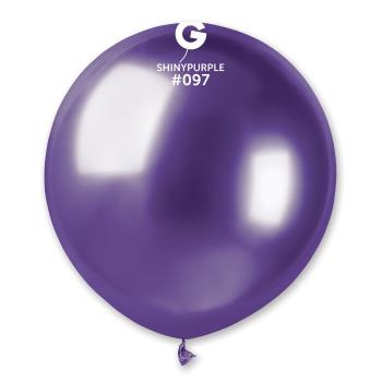 Svet balonku Chrómový balón - fialový 48 cm