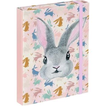 BAAGL BUNNY Füzettartó box  A5, rózsaszín, méret