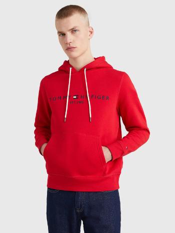 Tommy Hilfiger Tommy Logo Hoody Mikina Červená