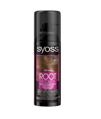 Syoss Root Retoucher Sprej na odrosty hnědý 120 ml