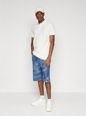 Tommy Jeans pánské bílé polotričko - XXL (YBR)