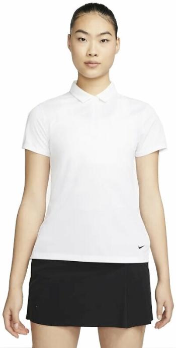 Nike Dri-Fit Victory Womens Golf White/Black XL Polo košile