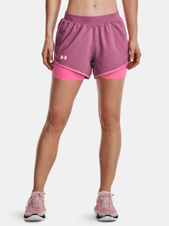 Under Armour UA Fly By 2.0 2N1 Šortky Růžová