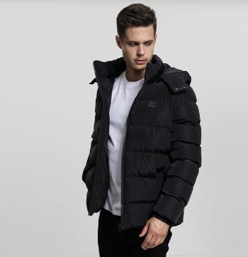 Urban Classics Hooded Puffer Jacket black - L