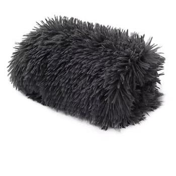 Petproducts deka fluffy Tmavě šedá 120×95 cm (8594202650191)