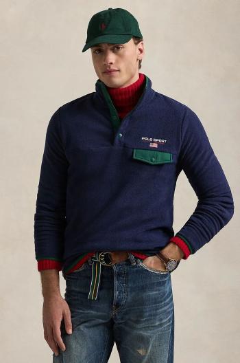 Mikina Polo Ralph Lauren pánská, tmavomodrá barva, hladká, 710961614