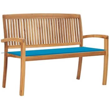 SHUMEE Stohovatelná lavice s poduškou 128,5 cm teak 3063283 (3063283)