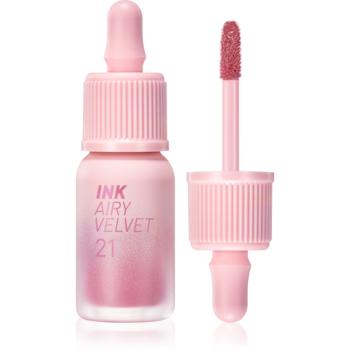 peripera Ink Airy Velvet krémová rtěnka s matným efektem odstín 21 Fluffy Peach 4 g