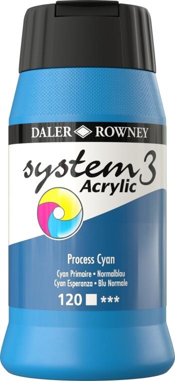 Daler Rowney System3 Akrylová barva Process Cyan 500 ml 1 ks