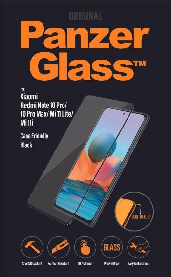 Üvegfólia PanzerGlass Edge-to-Edge Xiaomi Redmi Note 10 Pro / Pro Max / Mi 11i / Poco F3 üvegfólia