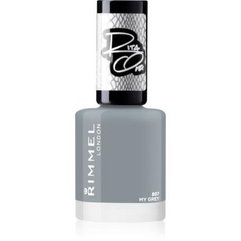 Rimmel 60 Seconds By Rita Ora rychleschnoucí lak na nehty odstín 807 My Grey 8 ml