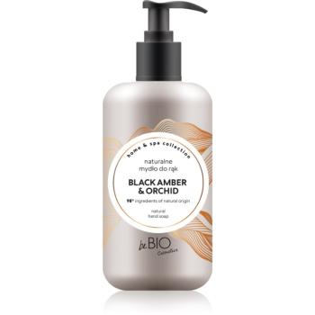 beBIO Home & Spa přírodní mýdlo na ruce Black Amber & Orchid 300 ml