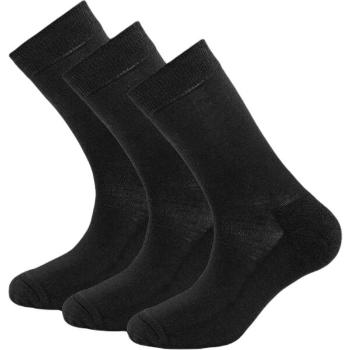 Devold DAILY MERINO MEDIUM SOCK 3PK Pánské vlněné ponožky, černá, velikost