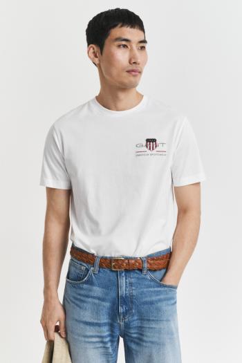 TRIČKO GANT REG ARCHIVE SHIELD EMB SS T-SHIRT WHITE